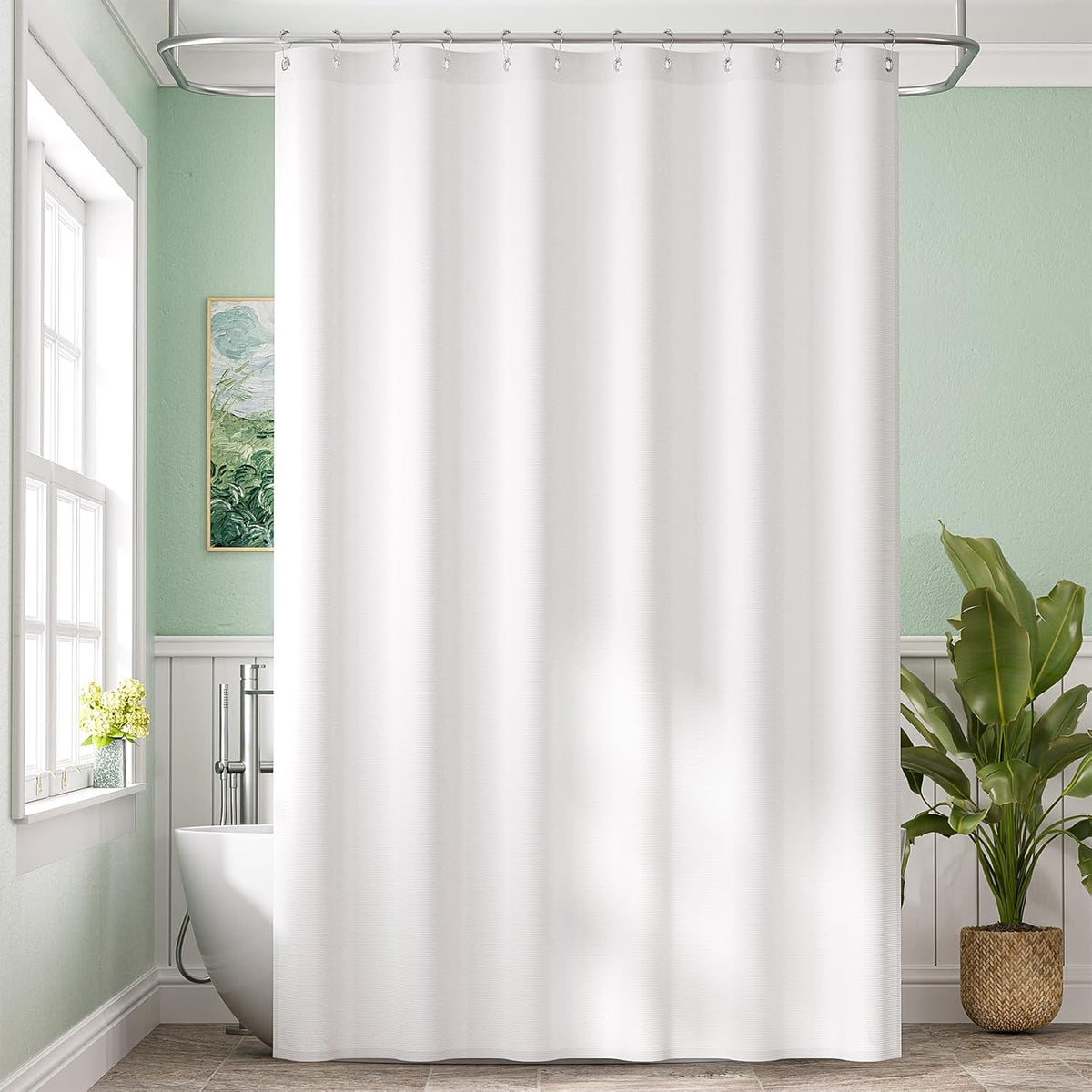 Bathroom Accessory, Waterproof Fabric Shower Curtain Liner, 120, Machine-Washable Care for Guest Baths and Daily Bathroom Routines image 17