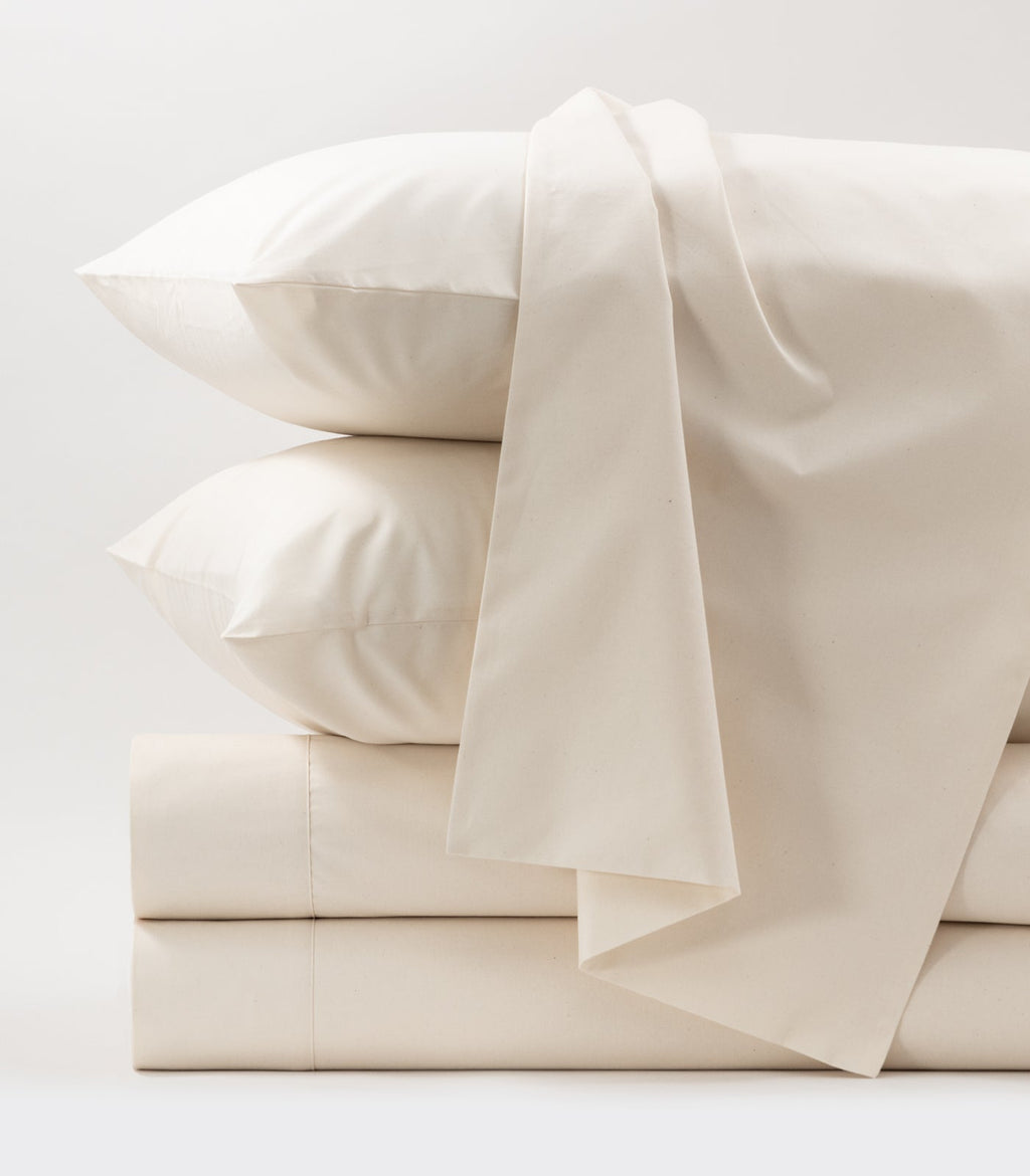 Bed Sheet Set, Percale, Organic Cotton Shell for Master Bedrooms, Guest Beds and Daily Use, 6 Sizes and 6 Colors image 17