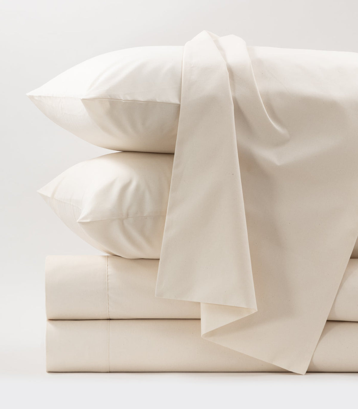 Bed Sheet Set, Percale, Organic Cotton Shell for Master Bedrooms, Guest Beds and Daily Use, 6 Sizes and 6 Colors image 17