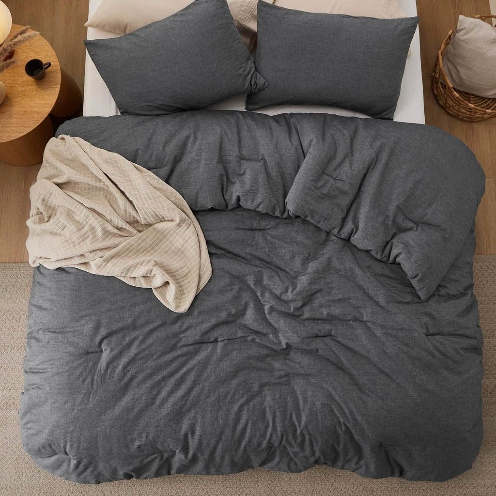 Bed Comforter, Prewashed Cotton Set for Year-Round Bedroom Comfort and Restful Sleep, 5 Sizes and 12 Colors image 17