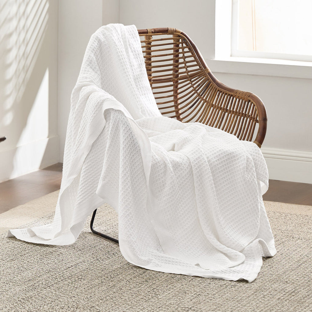Cozy Throw Blanket, Cotton Waffle Weave, Lightweight Design, Breathable Construction for Living Rooms, Bedrooms and Everyday Lounging image 17