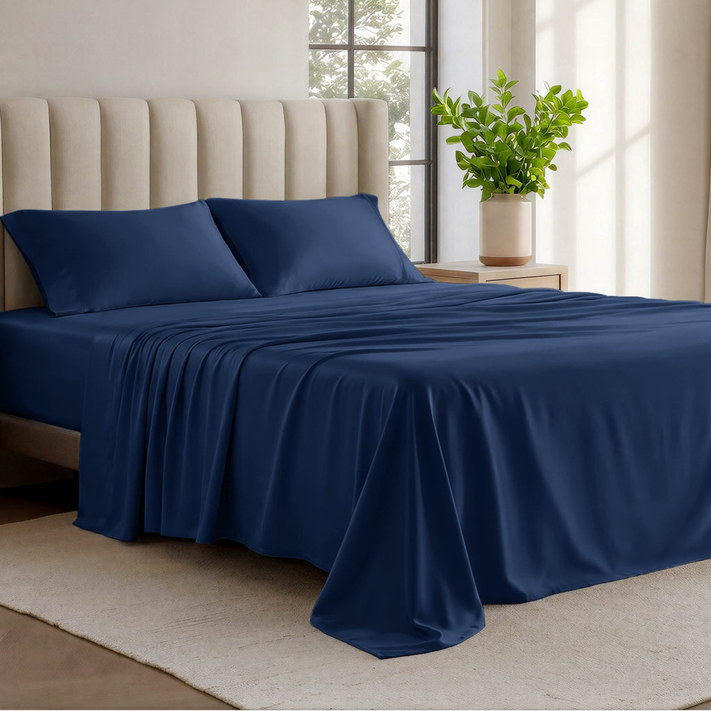Bed Sheet Set, Organic Cotton Jersey for Master Bedrooms, Guest Beds and Daily Use, 6 Sizes and 9 Colors image 17