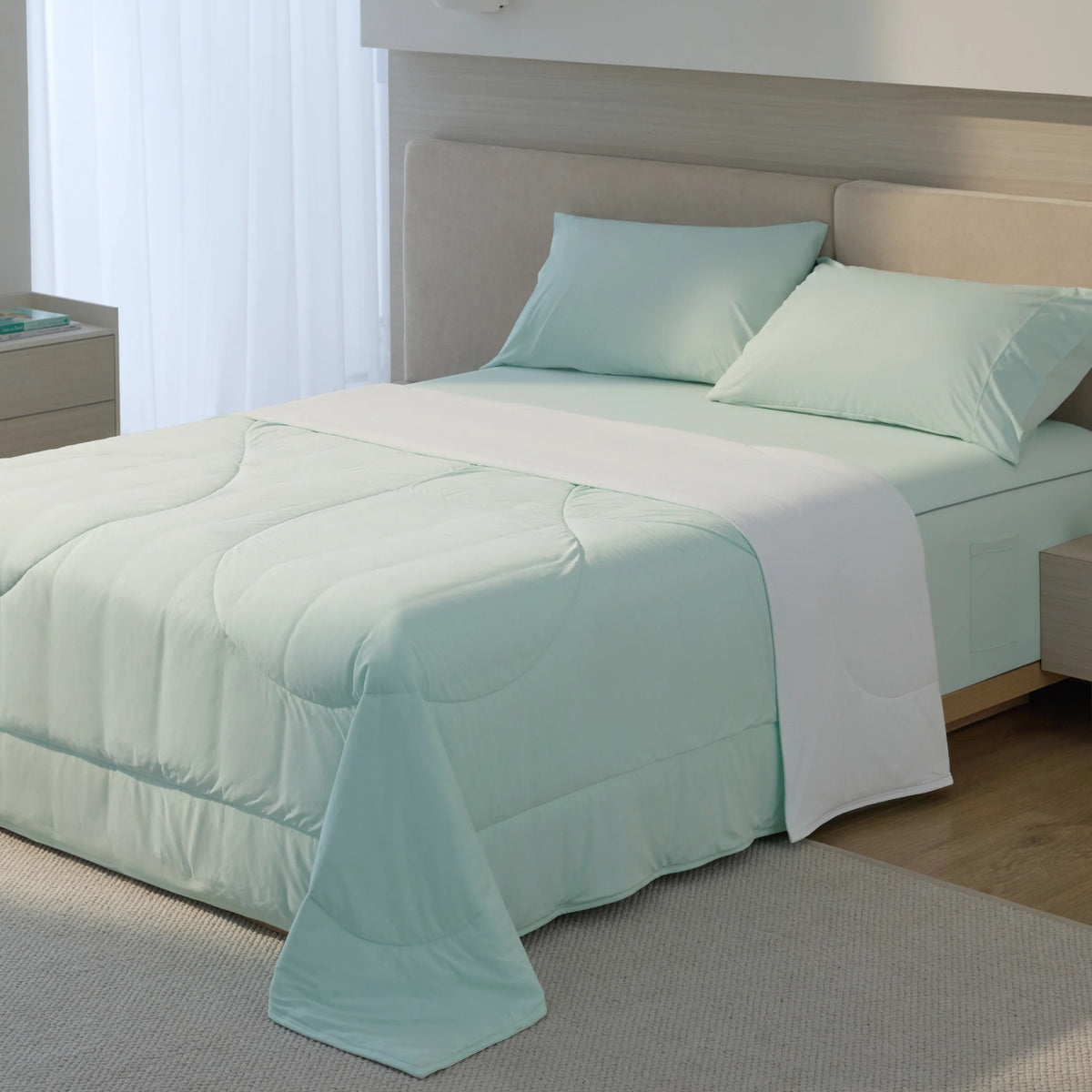 Bed Comforter, Cooling 2.0, Lightweight Design for Everyday Bedding and Comfortable Sleep, 3 Sizes and 3 Colors image 17