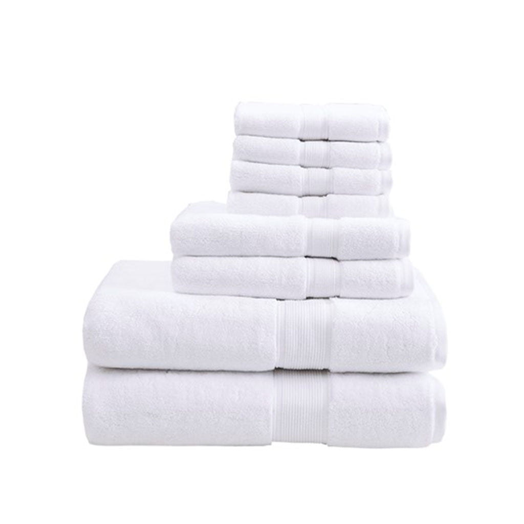 Bath Linen, 800GSM Premium Long Staple Cotton 8 Piece, Machine-Washable Care for Home Bathrooms and Everyday Care, 26 Color Options image 17