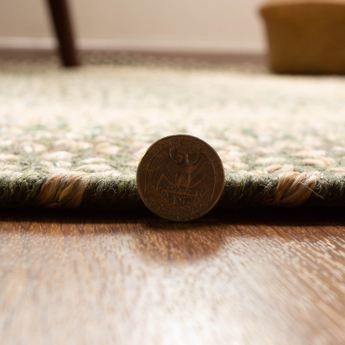 Area Rug, Ridgewood Forest Green Braided Reversible, Machine-Washable Care for Hallways, Dining Spaces and Home Decor, 14 Size Options image 17