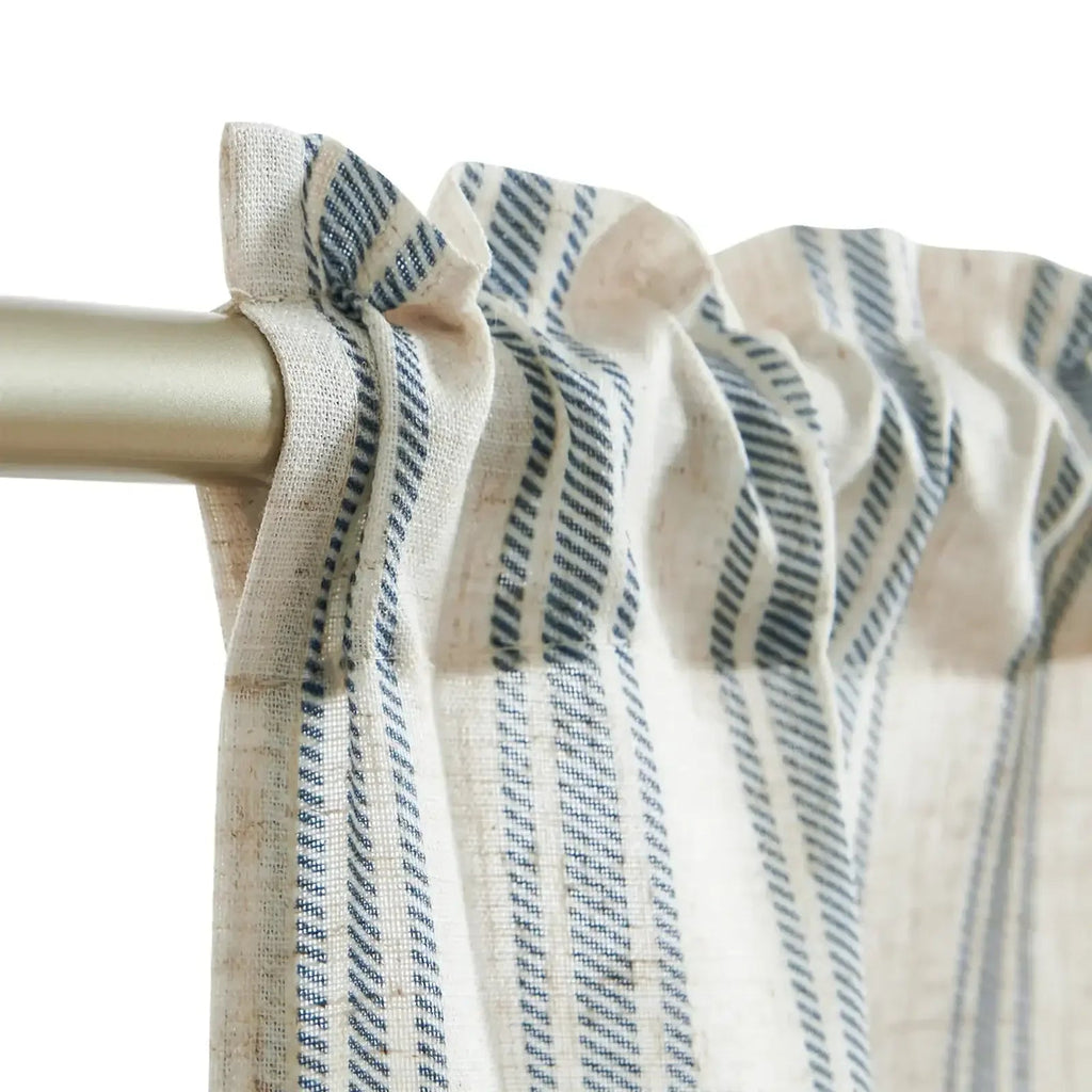 Window Curtain, Twill Striped Linen Blend Rod Pocket Kitchen, Lightweight Design for Windows, Room Styling and Everyday Privacy image 17