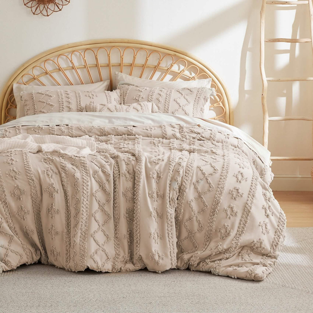 Bed Comforter, Boho Deluxe Embroidery Set, Breathable Construction, Machine-Washable Care for Everyday Bedding and Comfortable Sleep image 17