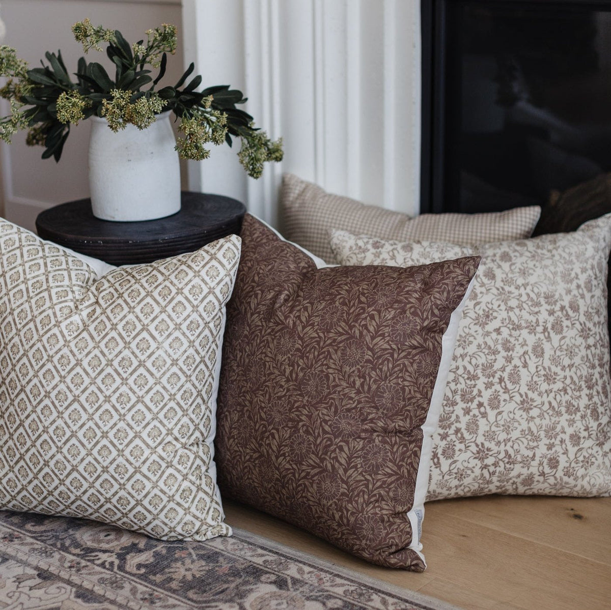 Decorative Pillow Cover Set, Colette 18" 22" 24" 26", Lightweight Design, Machine-Washable Care for Sofas, Beds and Living Room Accents image 17