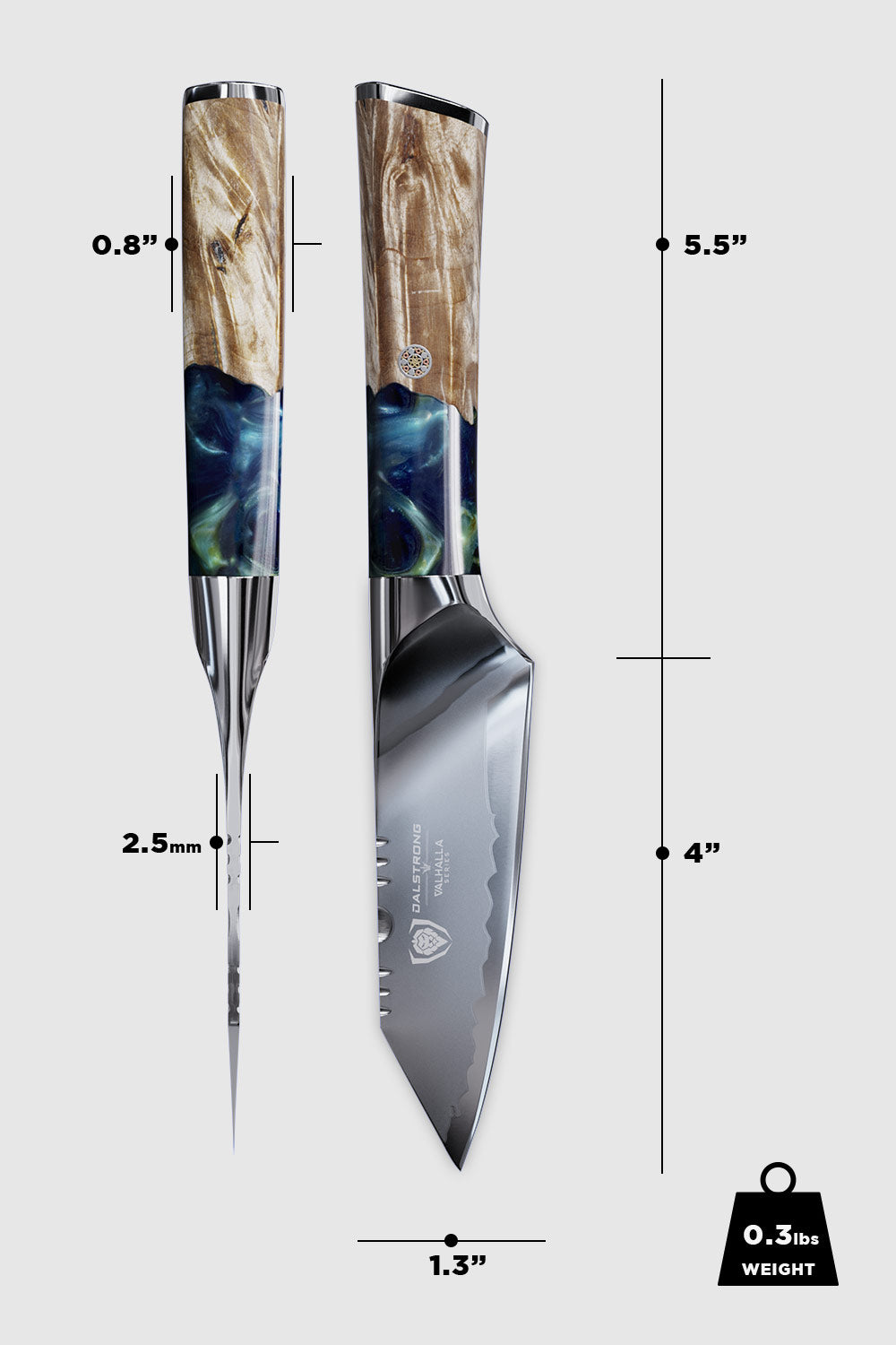 Chef Knife Set, 2 Piece & Paring Valhalla Series, Stainless Steel Construction for Home Kitchens, Food Prep and Cooking image 17