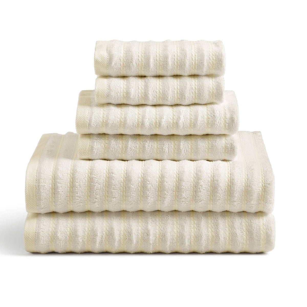 Bath Linen, Towel Set, Hypoallergenic Comfort for Daily Bathroom Routines and Guest Baths, 4 Sizes and 5 Colors image 17
