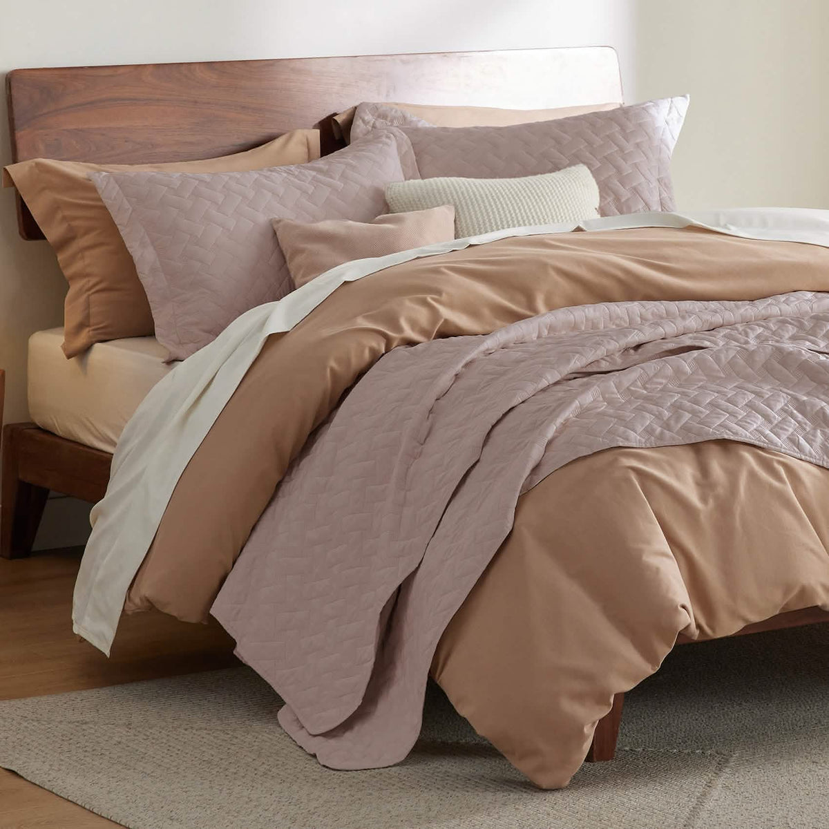 Cozy Throw Blanket, Basket weave Quilt Set, Lightweight Design for Living Rooms, Bedrooms and Everyday Lounging, 6 Sizes and 17 Colors image 17