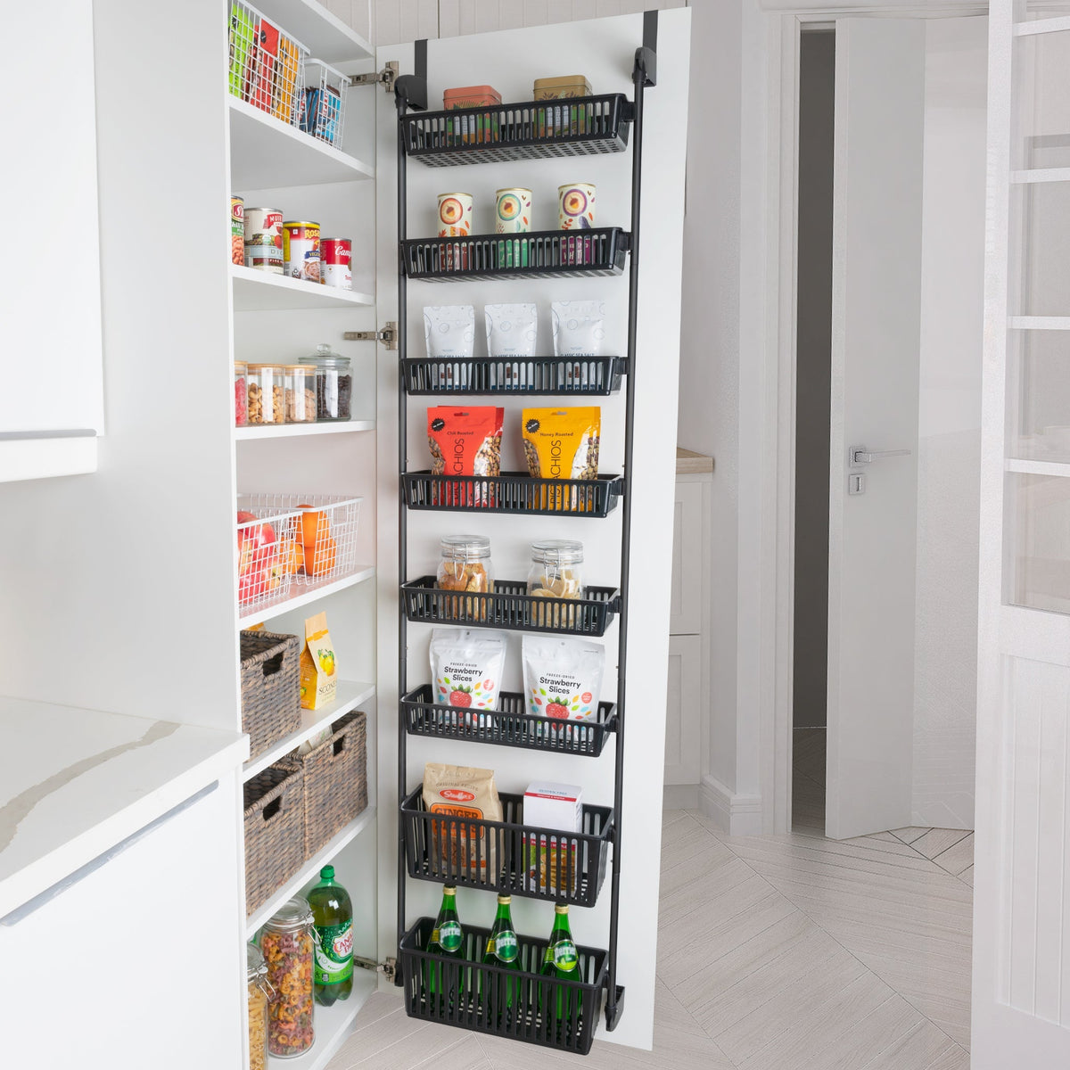 Home Storage Organizer, Over Door Pantry Multiple Sizes for Closets, Shelves and Everyday Organization, 3 Sizes and 5 Colors image 17