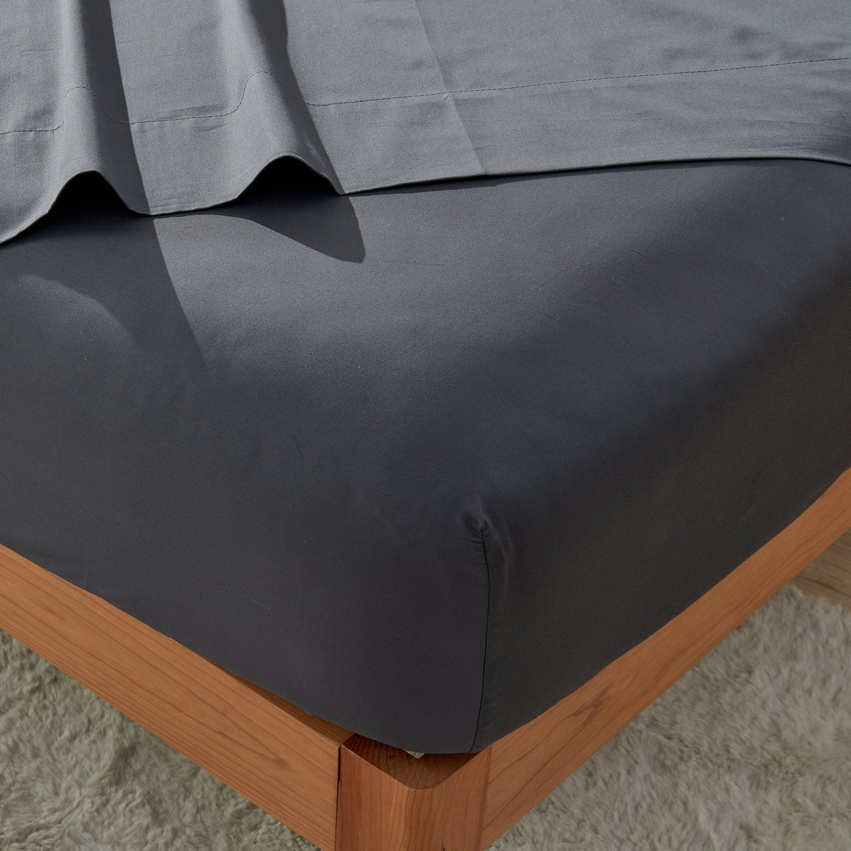 Bed Sheet Set, LuxeSoft Cotton, Breathable Construction for Master Bedrooms, Guest Beds and Daily Use, 6 Sizes and 5 Colors image 17