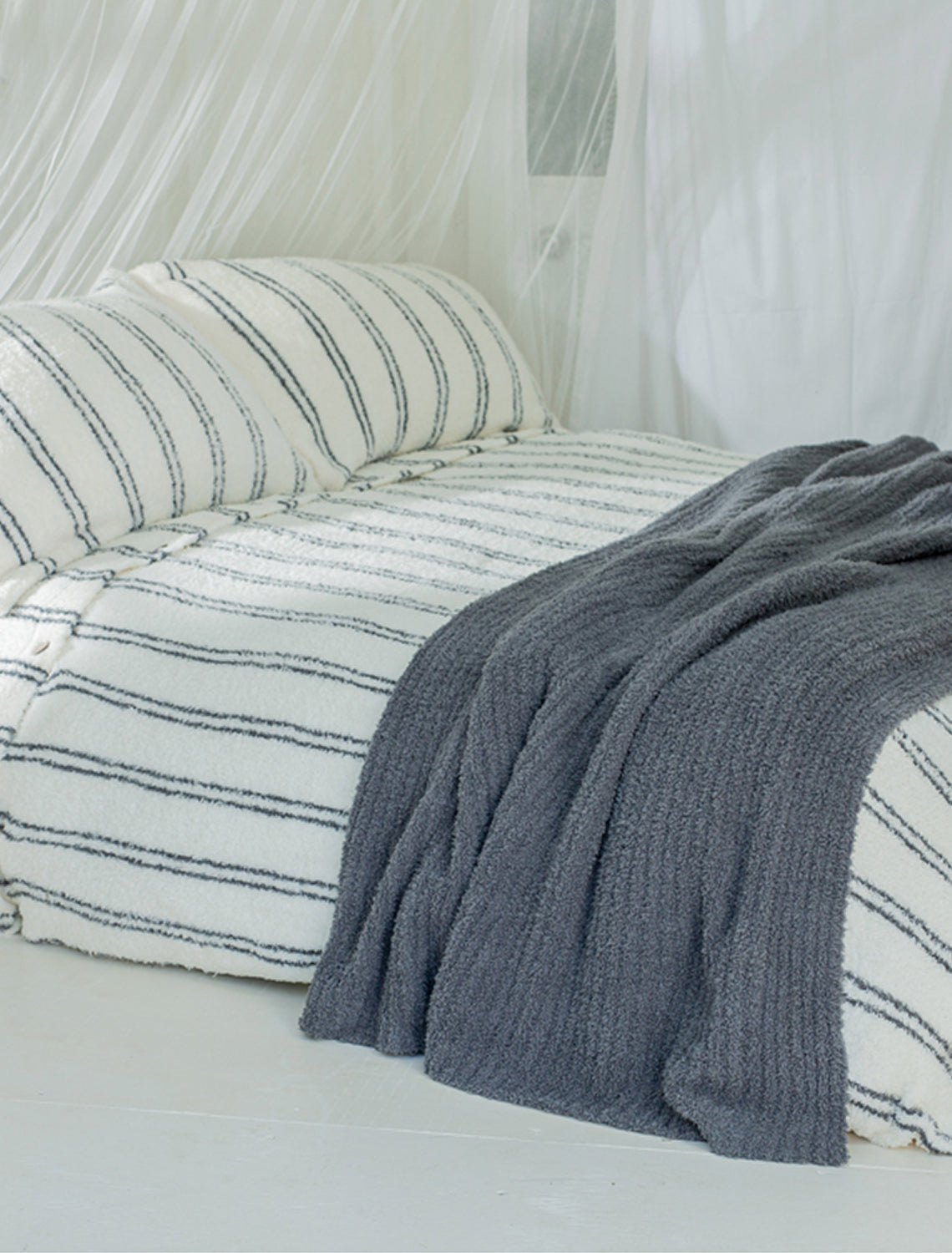 Bed Blanket, Ribbed for Bed Layering, Guest Bedrooms and Everyday Sleep, 2 Sizes and 7 Colors image 17