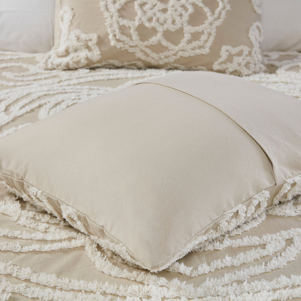 Bed Quilt, Laetitia Tufted Cotton Chenille Medallion, Machine-Washable Care for Bedroom Layering and Everyday Bedding, 3 Size Options image 17