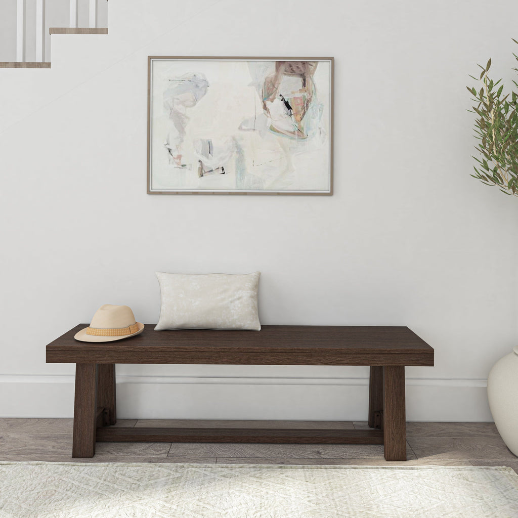 Dining Bench, Classic 60" for Dining Tables, Family Meals and Kitchen Seating, 4 Color Options image 17