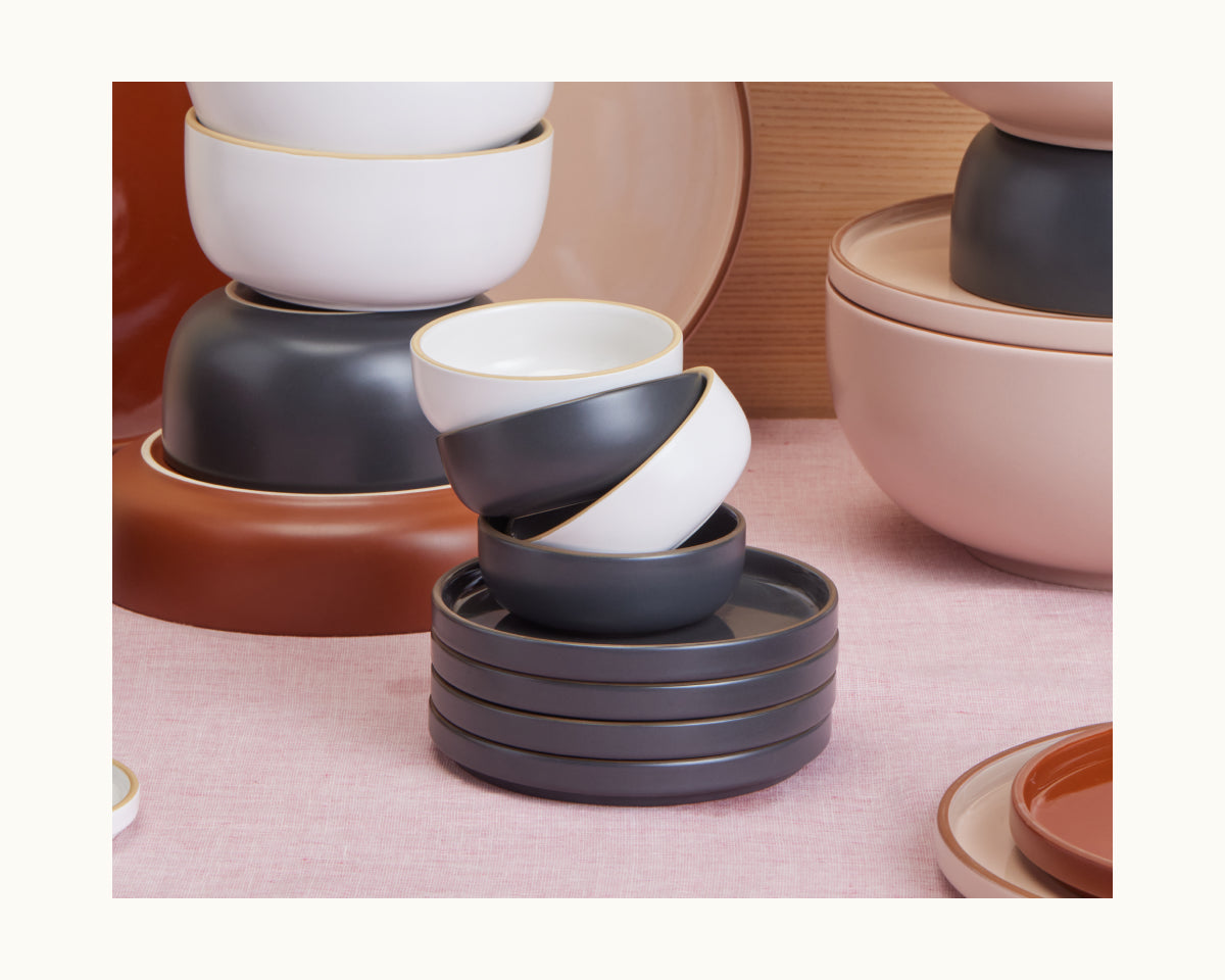 Dinnerware, Tiny Bowls, Ceramic Construction for Family Dining, Serving and Entertaining, 5 Color Options image 18