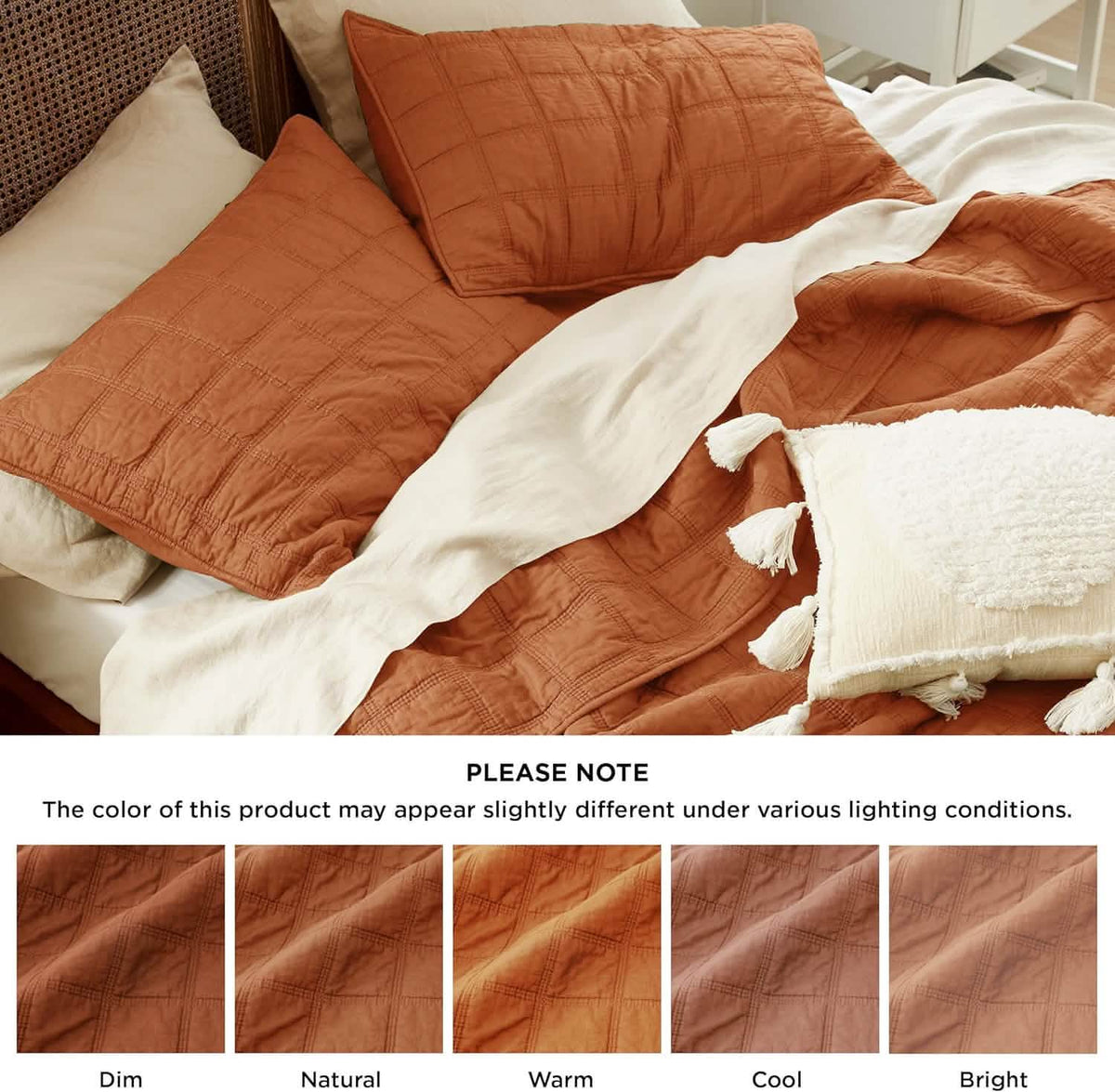 Cozy Throw Blanket, Voile Cotton Quilt Set, Lightweight Design, Breathable Construction for Sofas, Beds and Relaxing at Home image 18