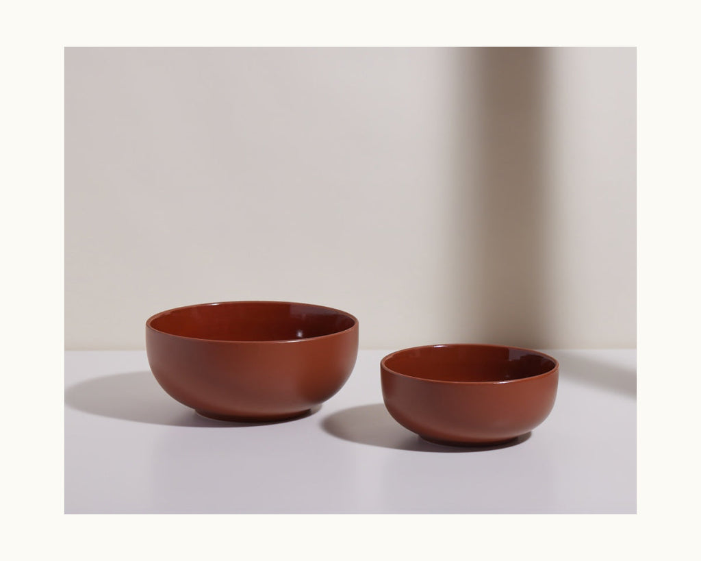 Dinnerware, Serving Bowls, Ceramic Construction for Everyday Meals and Table Settings, 5 Color Options image 18