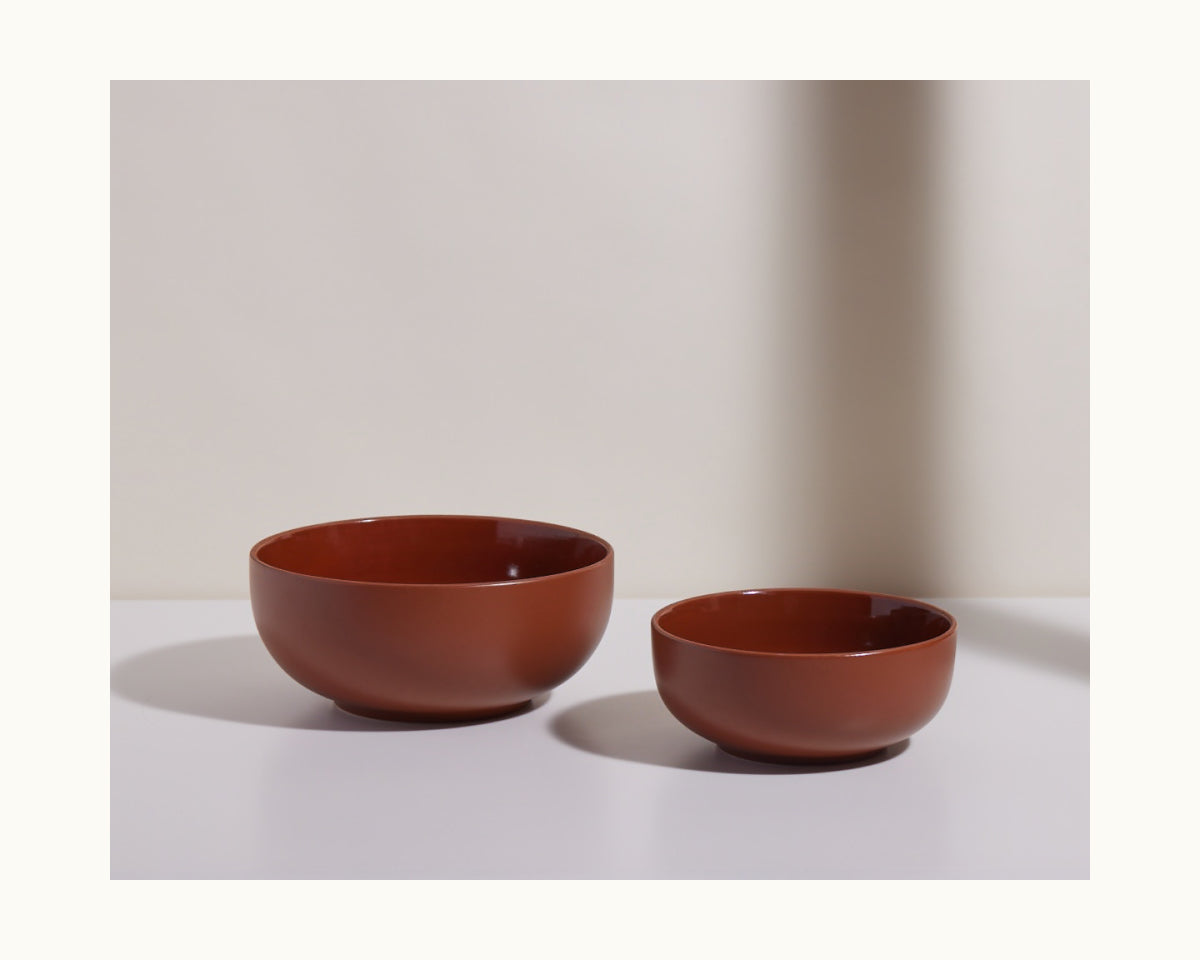 Dinnerware, Serving Bowls, Ceramic Construction for Everyday Meals and Table Settings, 5 Color Options image 18