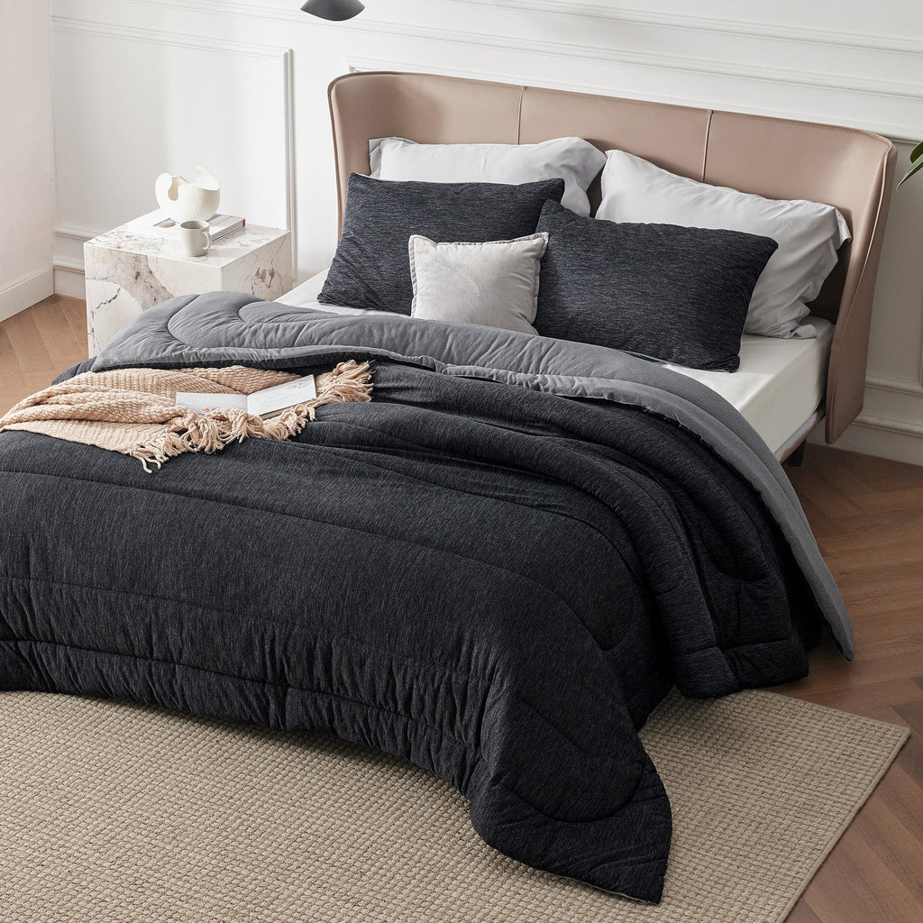 Bed Comforter, Reversible Warm and Cooling Set, Breathable Construction for Year-Round Bedroom Comfort and Restful Sleep image 18
