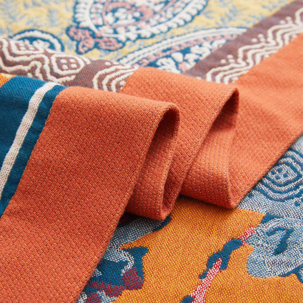 Cozy Throw Blanket, Boho Cotton, Machine-Washable Care for Living Rooms, Bedrooms and Everyday Lounging, 12 Color Options image 18