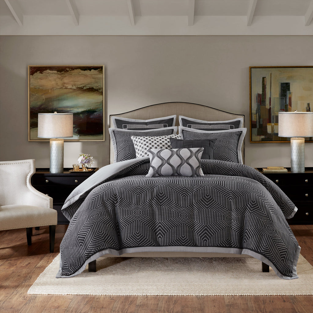 Bed Comforter, Shades of Serenity Set, Machine-Washable Care, Hypoallergenic Comfort for Everyday Bedding and Comfortable Sleep image 18