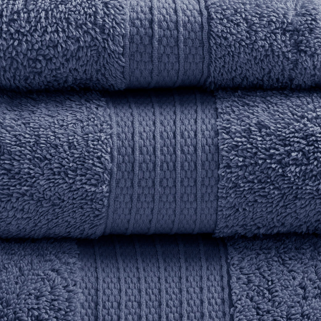 Bath Linen, Organic 6 Piece Cotton Towel Set, Machine-Washable Care for Daily Bathroom Routines and Guest Baths, 8 Color Options image 18