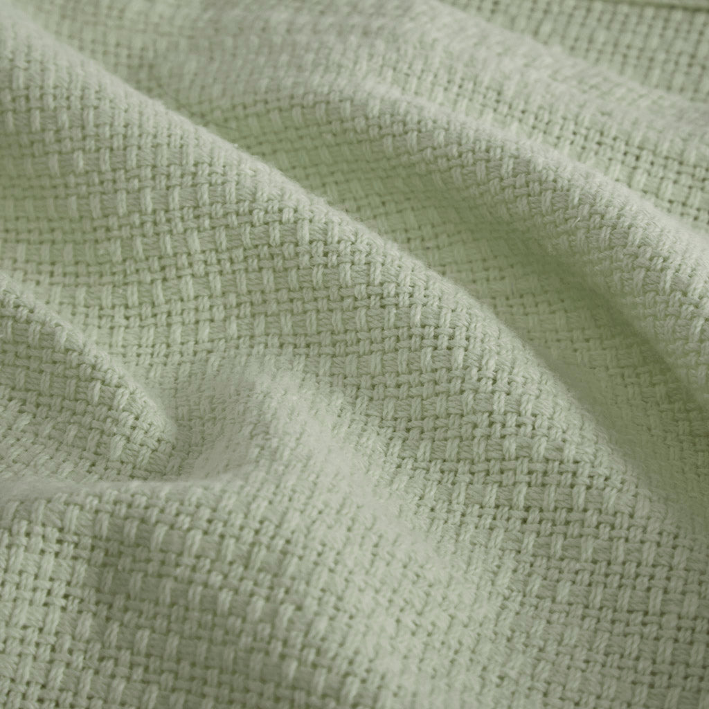 Cozy Throw Blanket, Freshspun Basketweave Cotton, Lightweight Design for Living Rooms, Bedrooms and Everyday Lounging, 3 Sizes and 7 Colors image 18