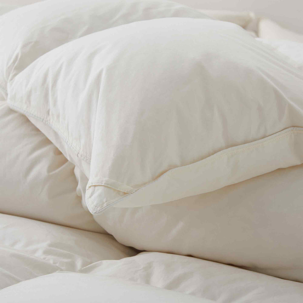 Down Comforter, Organic Cotton, Lightweight Design for Everyday Bedding and Comfortable Sleep, 4 Size Options image 18