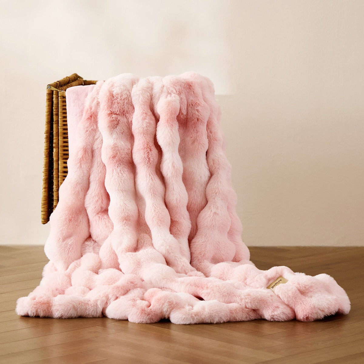 Cozy Throw Blanket, Bubble Faux Fur, Machine-Washable Care for Living Rooms, Bedrooms and Everyday Lounging, 3 Sizes and 11 Colors image 18