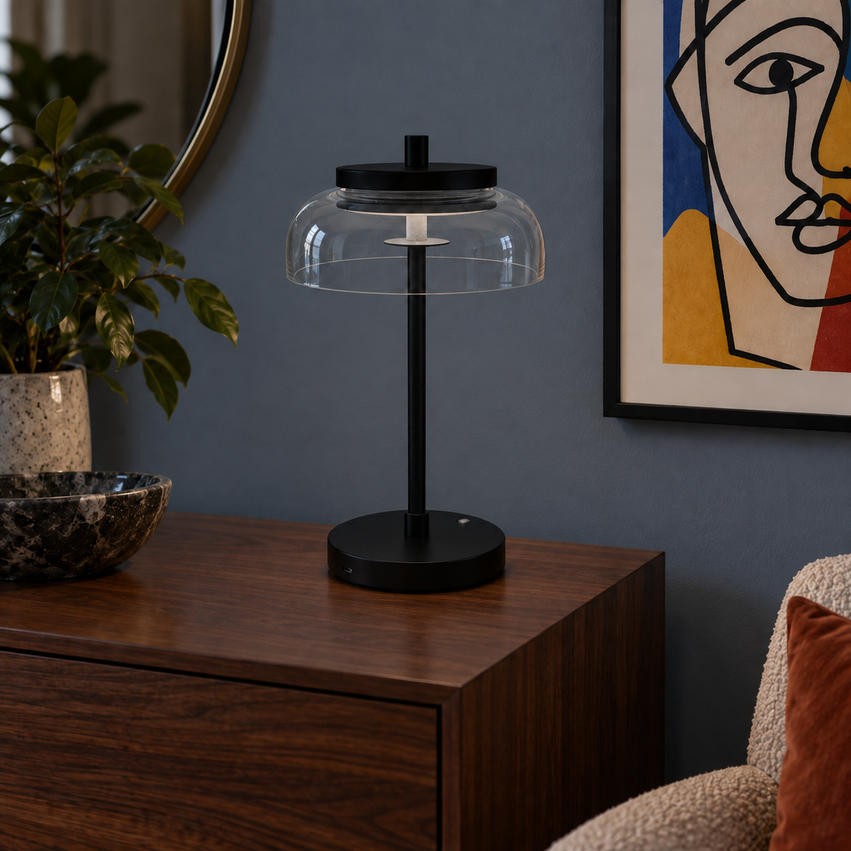 Portable Table Lamp, Vinaura for Desks, Side Tables and Warm Room Lighting, 3 Color Options image 18
