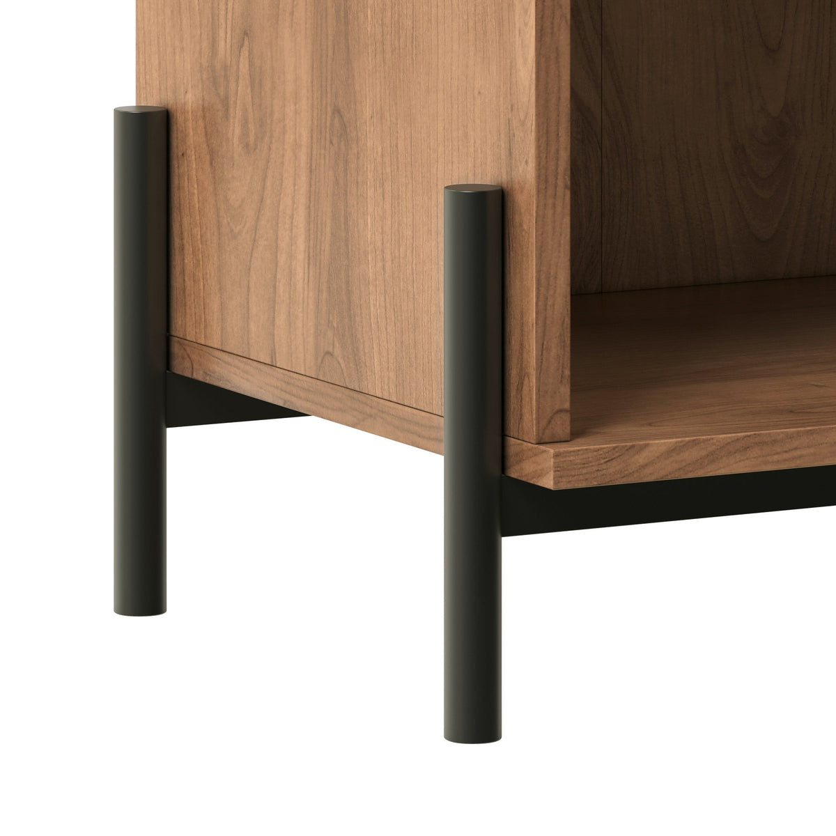 Nightstand, Paris Modern Scandinavian Reeded for Bedside Storage, Bedroom Organization and Guest Rooms, 2 Sizes and 3 Colors image 18