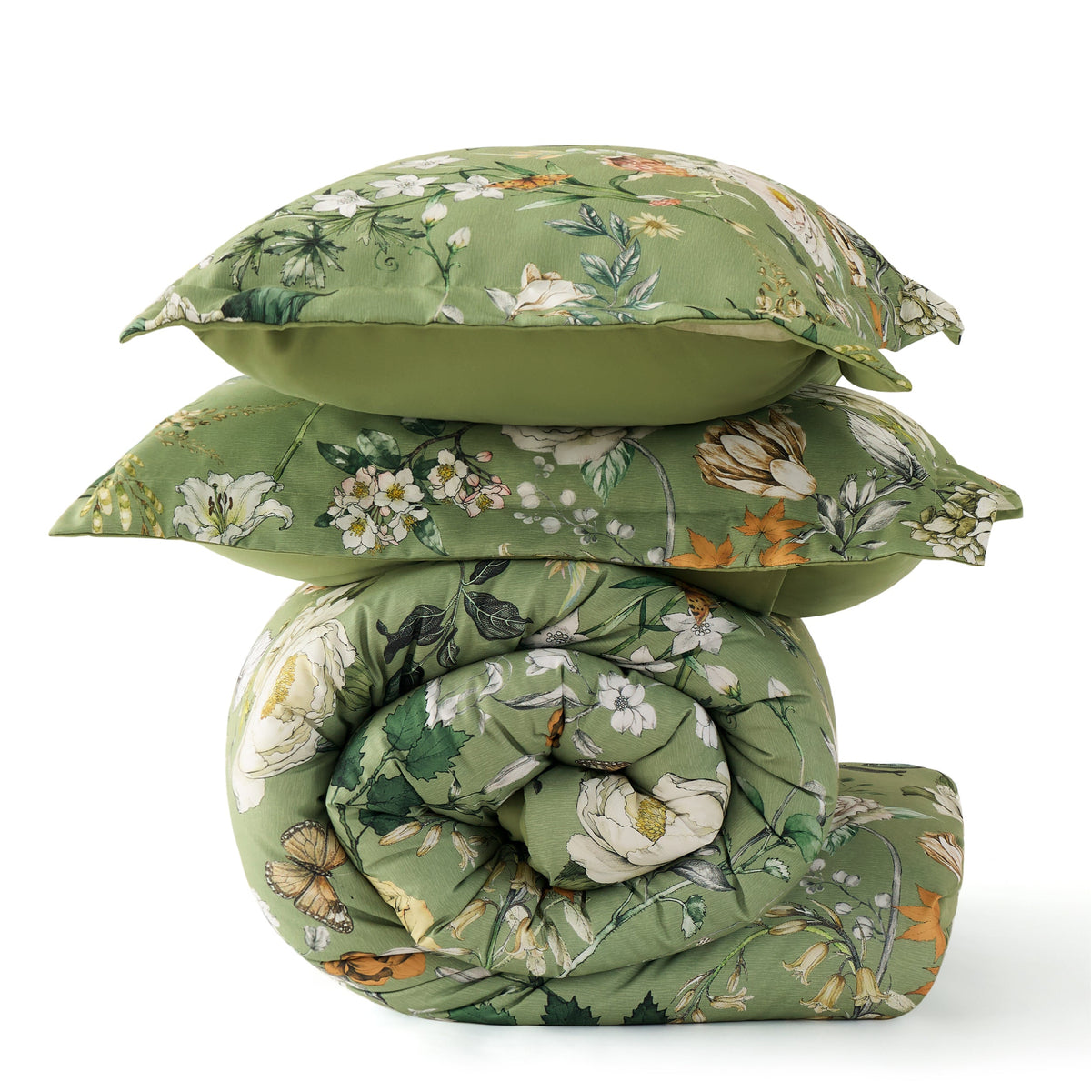 Bed Comforter, Retro Botanical Set for Everyday Bedding and Comfortable Sleep, 4 Sizes and 9 Colors image 19