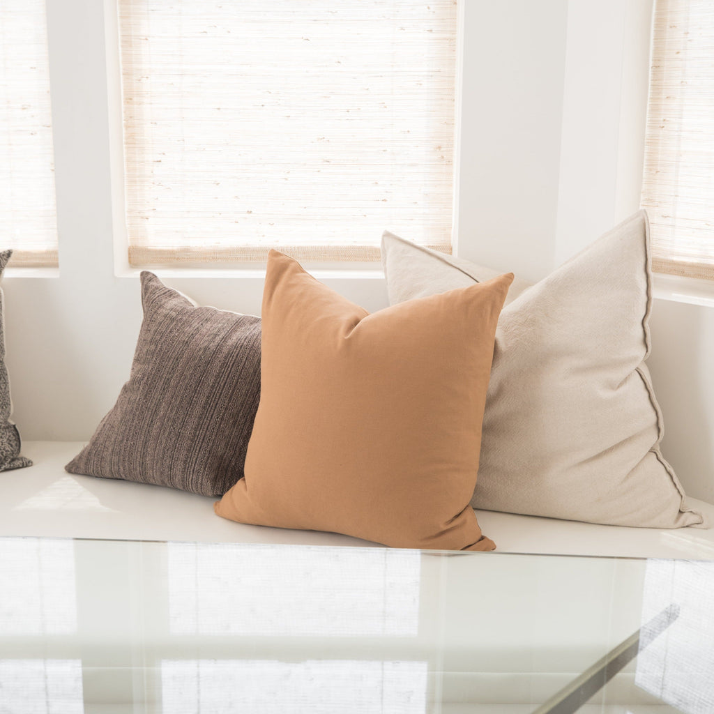 Decorative Pillow Cover Set, Terracotta Basics 18" 22" 26" 12x20", Machine-Washable Care for Bedroom Styling and Living Room Decor image 19