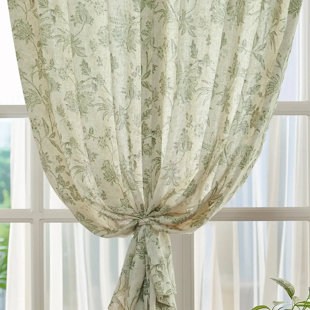 Window Curtain, Vintage Botanical Vine & Multi Floral Curtains for Windows, Room Styling and Everyday Privacy, 5 Sizes and 4 Colors image 19