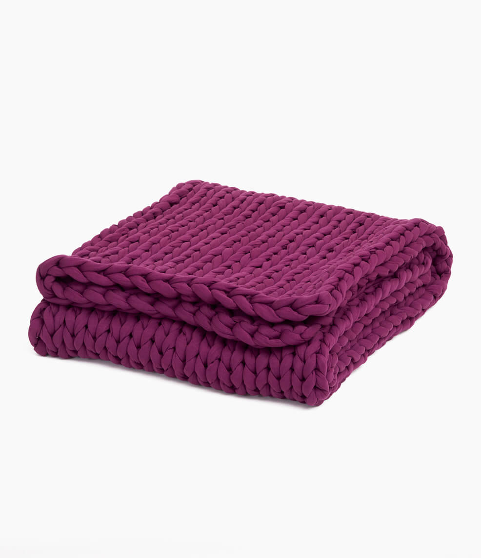 Cozy Throw Blanket, Cotton Weighted for Sofas, Beds and Relaxing at Home, 32 Color Options image 19