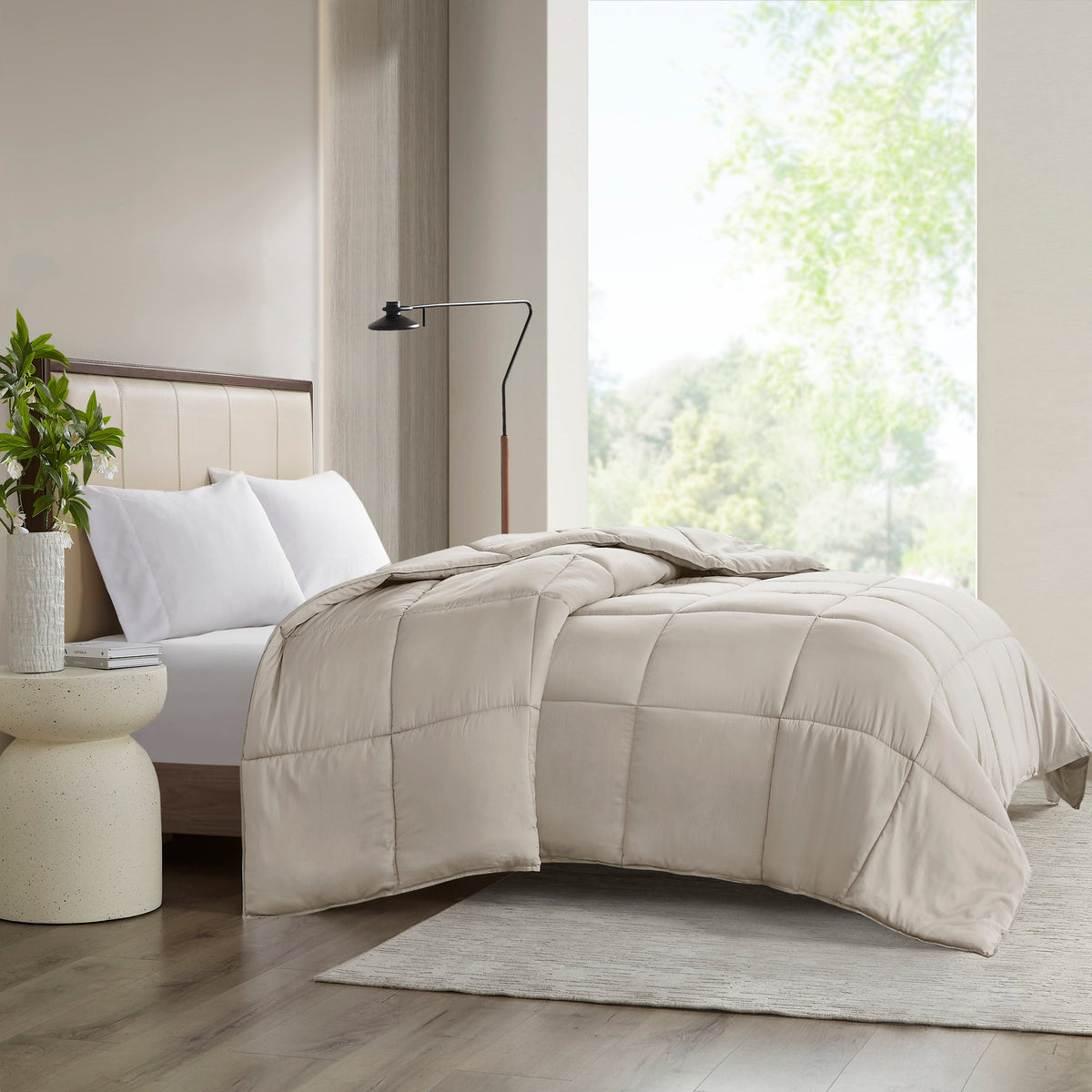 Down Alternative Comforter, Winfield 300 Thread Count Cotton Shell, Machine-Washable Care for Everyday Bedding and Comfortable Sleep image 19