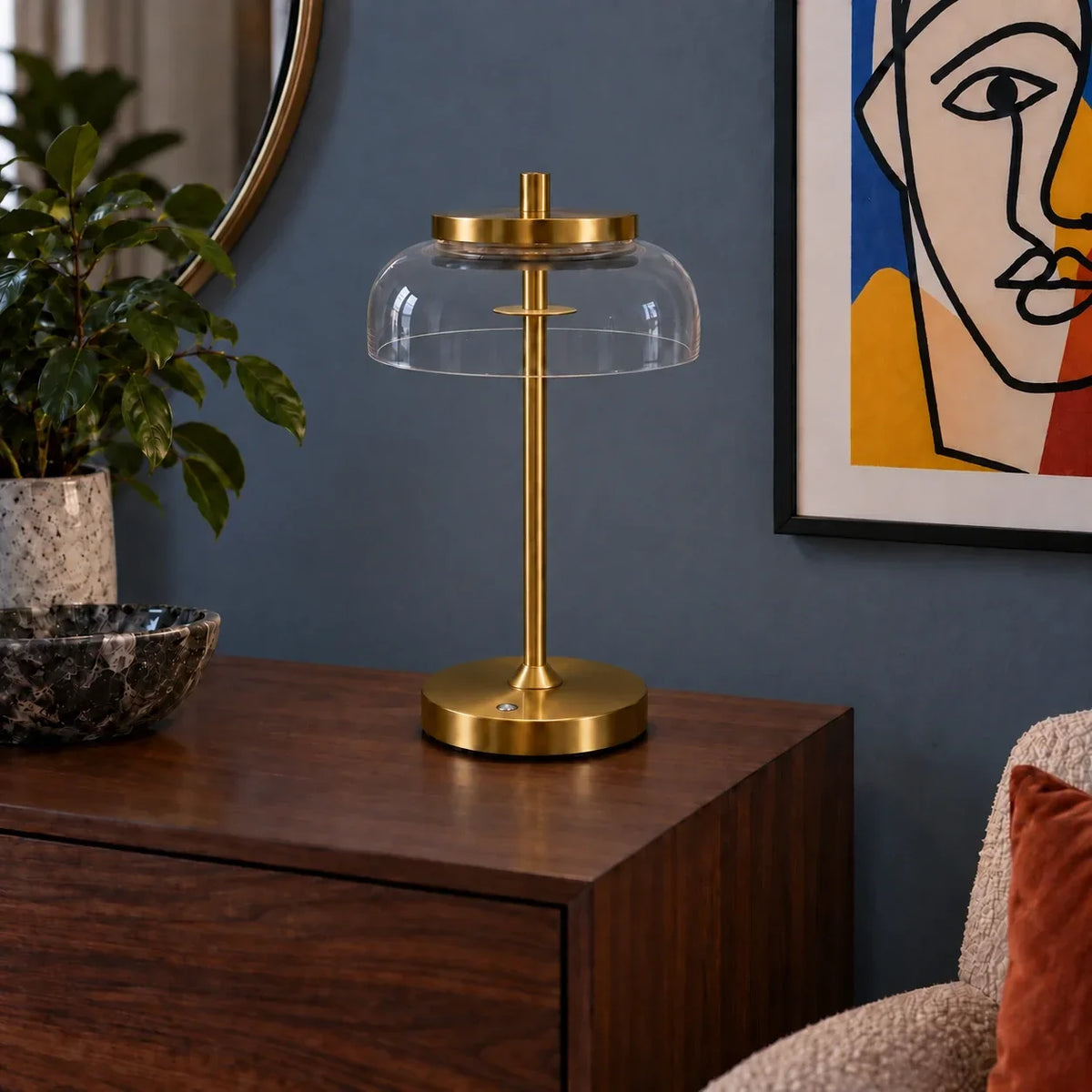 Portable Table Lamp, Vinaura for Desks, Side Tables and Warm Room Lighting, 3 Color Options image 19