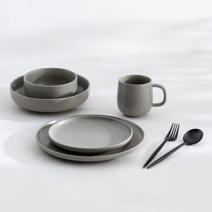 Dinnerware, Minimalist Salad Plate for Everyday Meals and Table Settings, 4 Sizes and 5 Colors image 19
