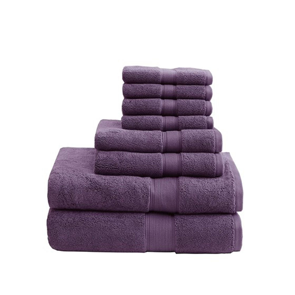 Bath Linen, 800GSM Premium Long Staple Cotton 8 Piece, Machine-Washable Care for Home Bathrooms and Everyday Care, 26 Color Options image 19