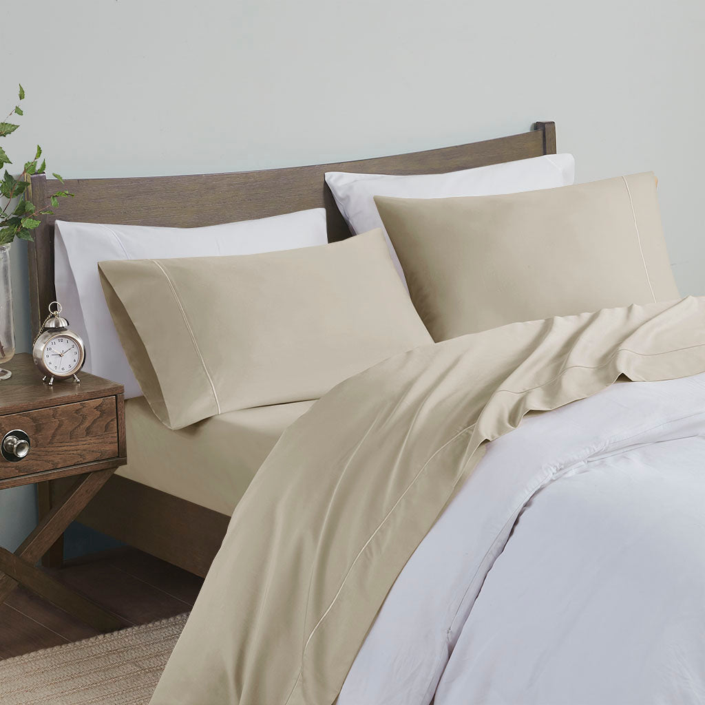 Bed Sheet Set, 600 Thread Count Pima Cotton Pima Cotton, Machine-Washable Care for Everyday Bedroom Comfort and Guest Rooms image 19