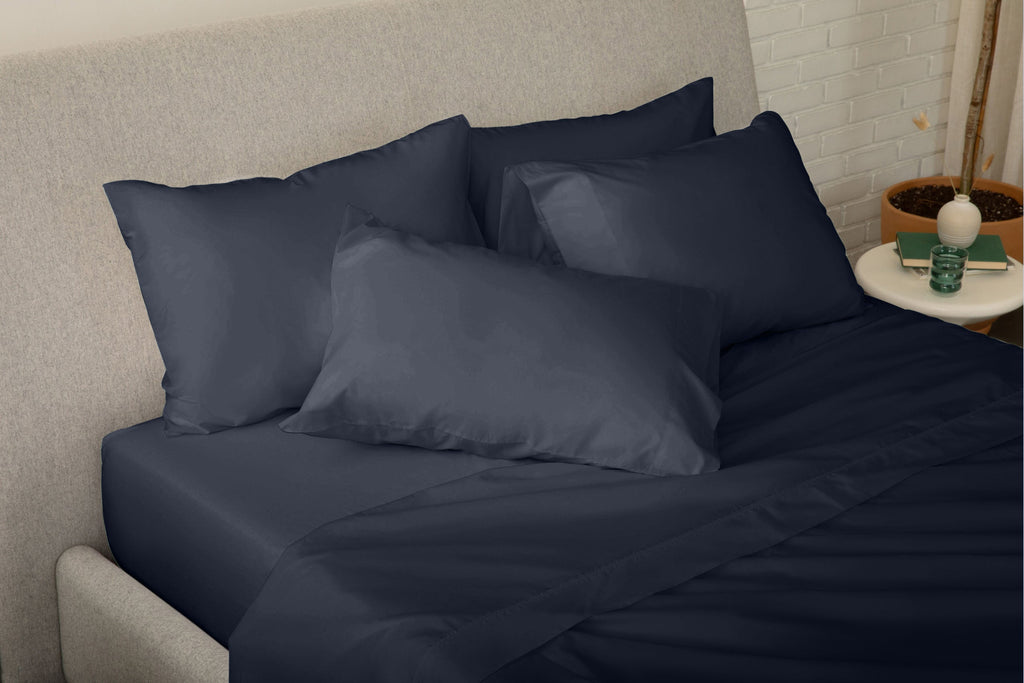 Bed Sheet Set, Percale for Everyday Bedroom Comfort and Guest Rooms, 6 Sizes and 5 Colors, Designed for Everyday Home Use image 19