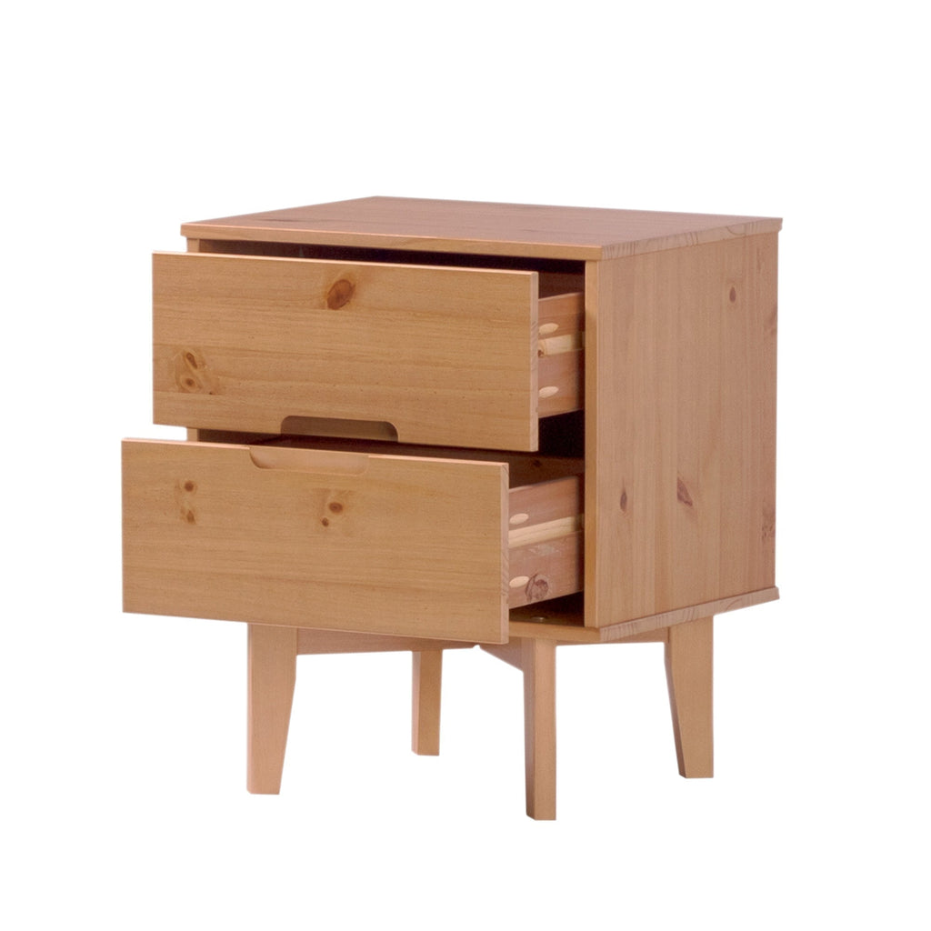 Nightstand, Sloane Mid Century Modern Solid Wood, Lightweight Design for Bedside Storage, Bedroom Organization and Guest Rooms image 19