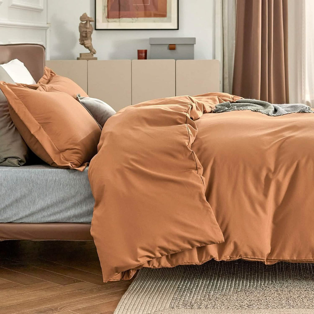 Duvet Cover Set, Brushed Microfiber for Guest Rooms and Everyday Bedroom Styling, 9 Sizes and 36 Colors image 19