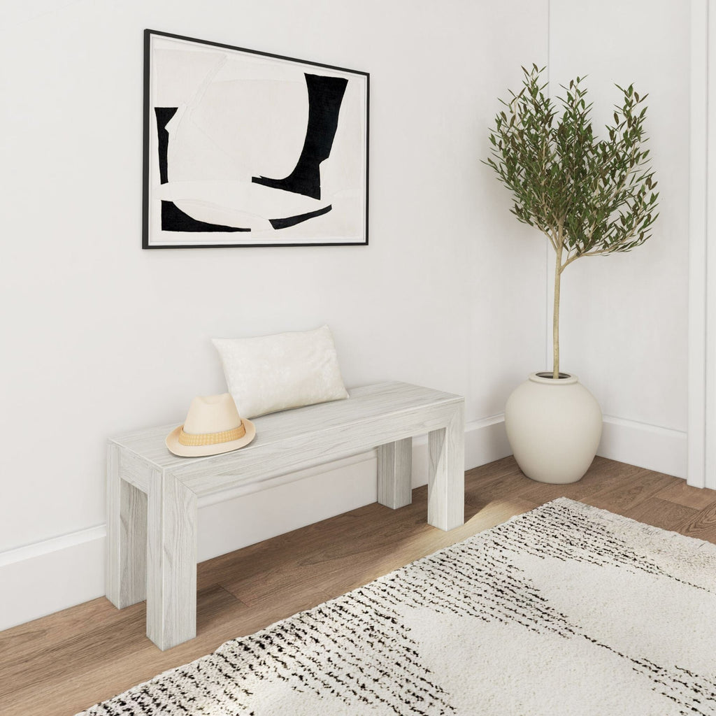 Dining Bench, Modern 49" for Dining Rooms, Kitchen Tables and Everyday Seating, 5 Color Options image 19