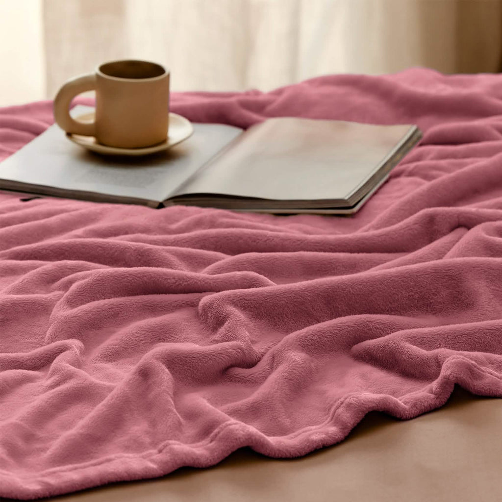 Cozy Throw Blanket, Flannel Fleece 300gsm, Lightweight Design for Living Rooms, Bedrooms and Everyday Lounging, 4 Sizes and 29 Colors image 19