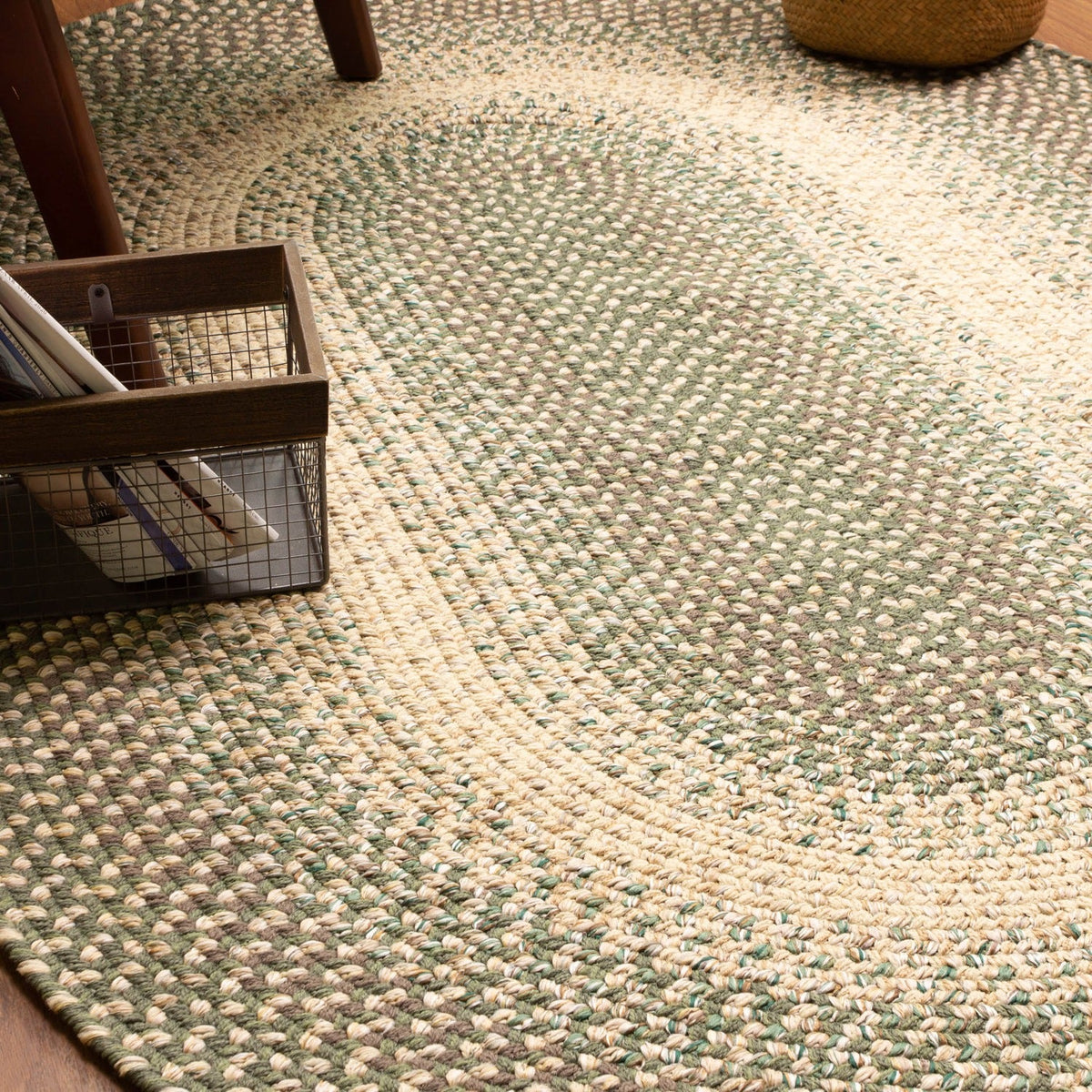 Area Rug, Ridgewood Forest Green Braided Reversible, Machine-Washable Care for Hallways, Dining Spaces and Home Decor, 14 Size Options image 19