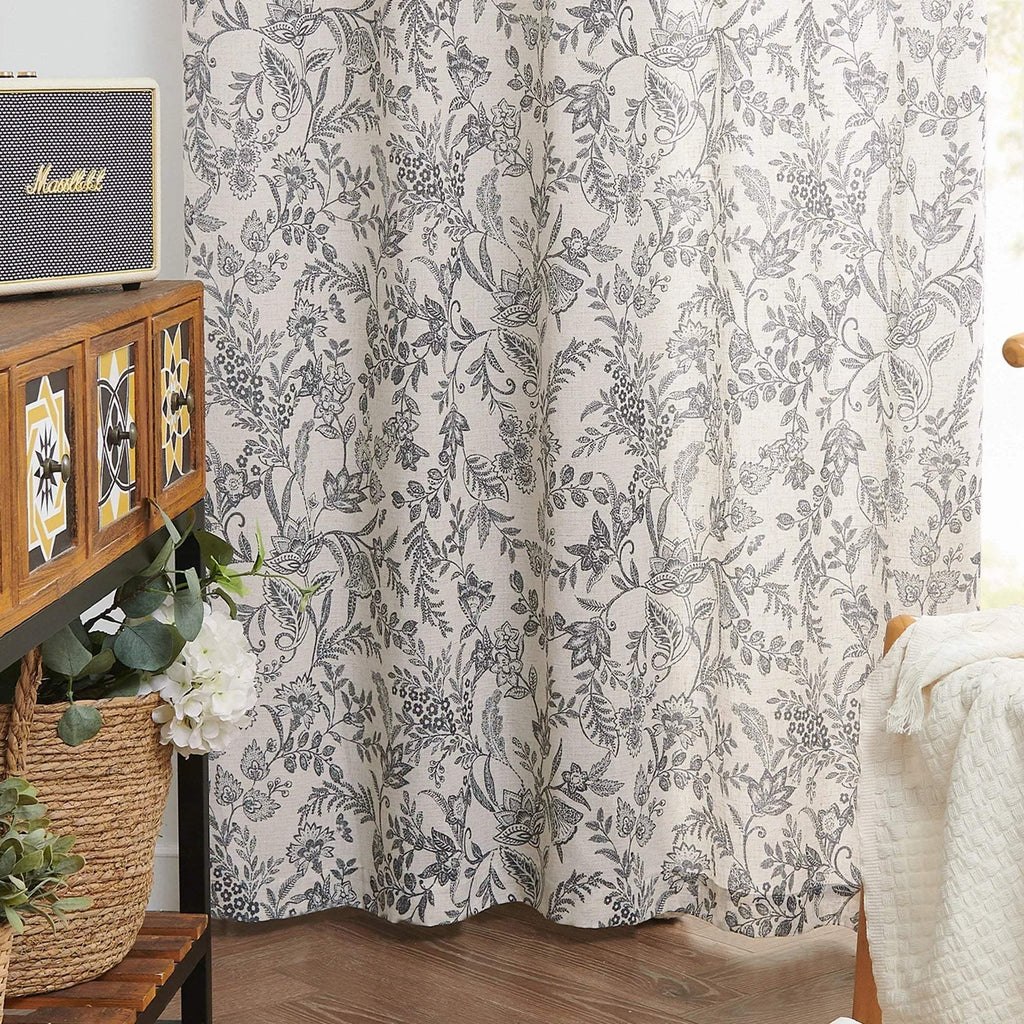 Window Curtain, Ethereal Botanical Linen Curtains (2 Panels), Lightweight Design for Windows, Room Styling and Everyday Privacy image 19
