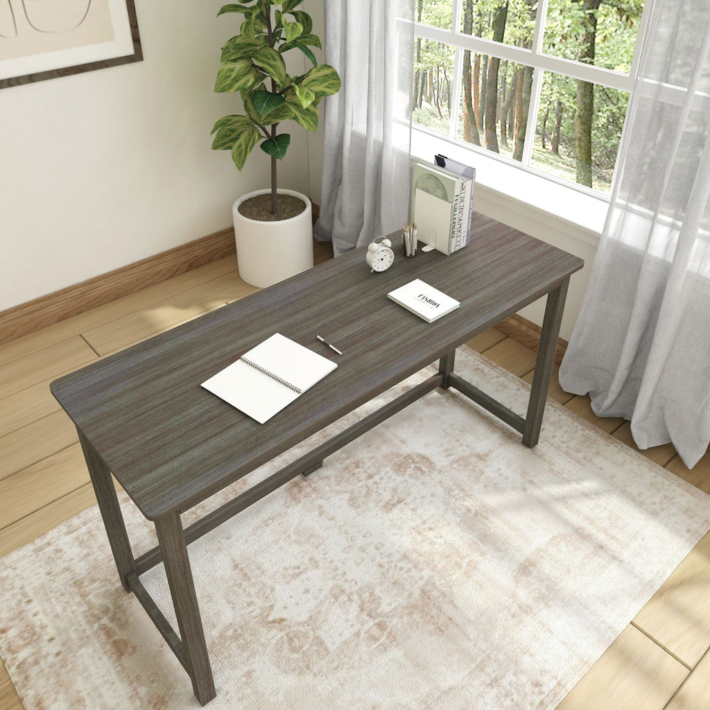 Computer Desk, Writing 55", Solid Wood Construction for Home Offices, Computer Work and Study Spaces, 4 Color Options image 19